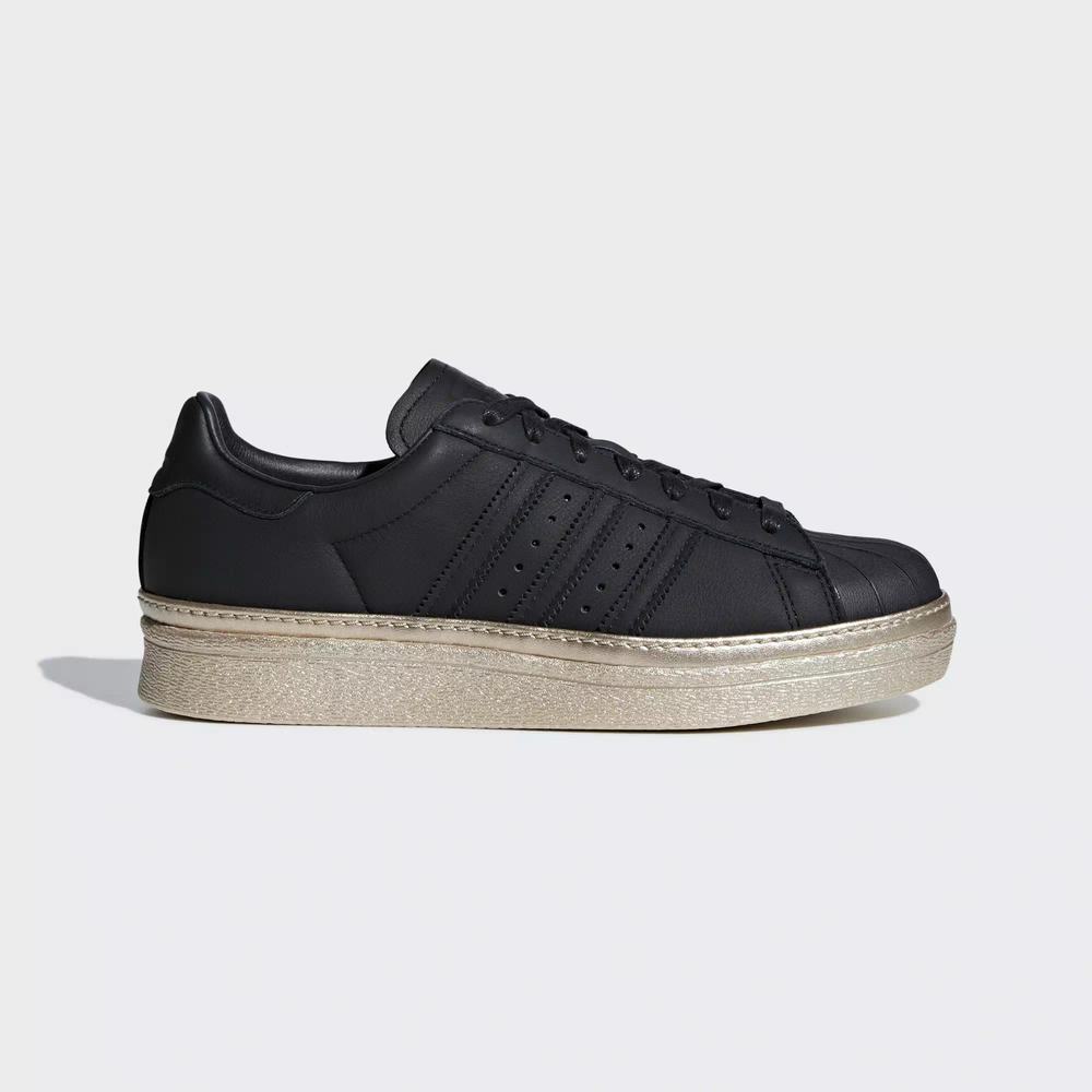 Adidas Superstar 80s New Bold Tenis Negros Para Mujer (MX-45246)